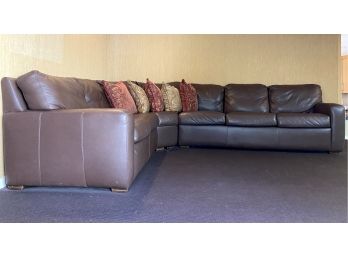 Leather • 3pc Sectional Sofa • Expressions Milford • Siegal