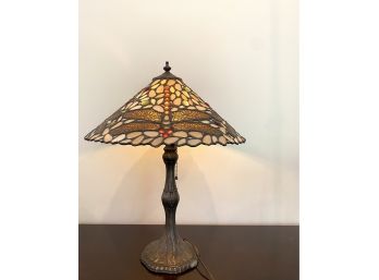 Dragonfly Leaded Stained Glass Lamp