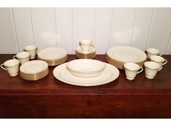 A Service For Six+ 'Hayworth' Dinner Service By Lenox