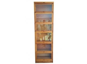 An Early 20th Century Oak Barrister Case Tower By Lundstrom