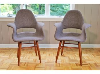A Pair Of Scandinavian Modern Arm Chairs