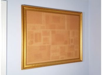 A Cork Board In Gilt Wood Frame