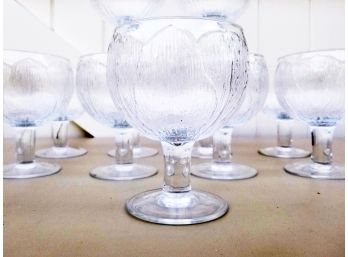 A Set Of 12 Blown Glass Goblets