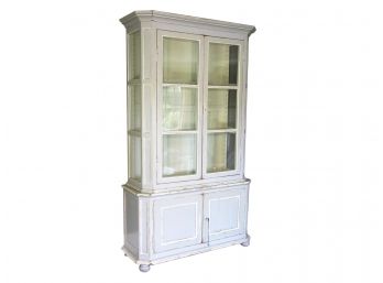 A Painted Wood Paneled Display Cabinet From Lillian August - 2 Of 2