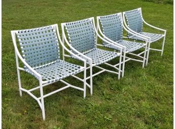 A Set Of 4 Vintage Tubular Aluminum And Chairs By Tropitone C. 1970 1 Of 2
