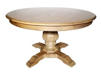 A Spindle Based Oak Dining Table By Restoration Hardware