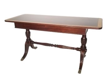 A 19th Century English Banded Trestle Based Console