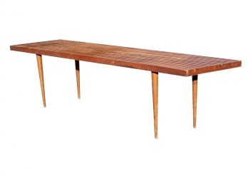 A Fabulous Mid Century Modern Slatted Bench Or Coffee Table - AS IS