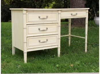 A Mid Century Chinese Chippendale Style Desk 'Bali Hai' By Thomasville Furniture