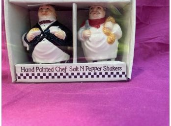 Chef And Server Salt And Pepper Shaker
