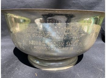 Old Large Trophy Bowl