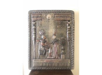 Egyptian Hammered Wall Relief Plaque