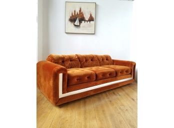Vintage Mid Century Schweiger Custom 84' Sofa