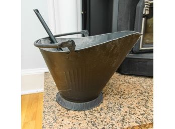 Metal Coal / Ash Bucket - Fireplace Tool