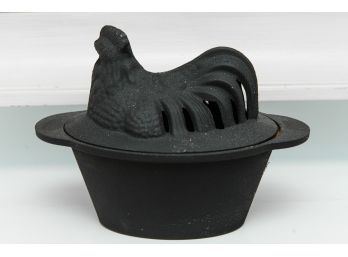 Chicken Form Cast Iron Wood Stove Steamer