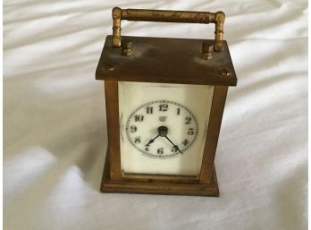 Antique Waterbury Clock Co Miniature Carriage Clock