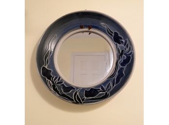 Vintage Pottery Mirror