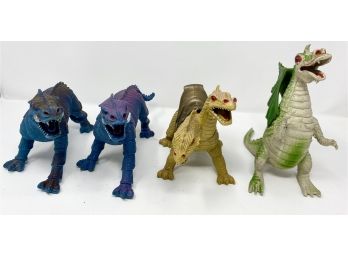 Collection Of Four Vintage Dinosaur Figures From Imperial
