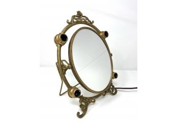 Hollywood Regency Lighted Vanity Mirror