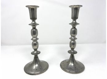 Empire Pewter Weighted Candle Sticks