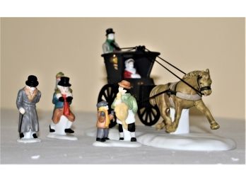 Department 56 Heritage Village Collection, Christmas Carol Characters & Kings Road Cab