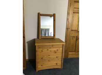 Log Chest Of Drawers And Mirror #2