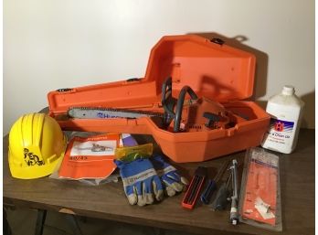 Husqvarna Chair Saw And Accessory Lot
