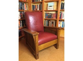 Oak Mission Morris Chair By Stickley