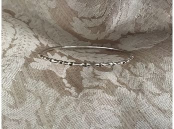 Sterling Silver Bangle Signed DC