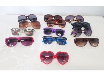 Thirteen Pairs Of Women's Sunglasses