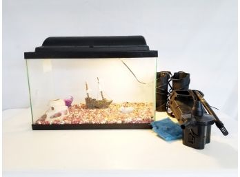 10 Gallon Fish Tank Aquarium With Accessories