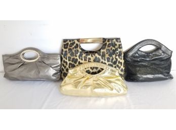 Nice Assortment Of Four Clutch Purse Pocketbooks; The Limited, Loft
