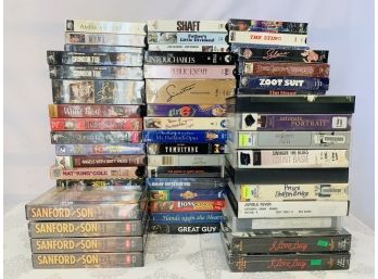 Lot Of 50  Vintage VHS Tapes Most Sealed