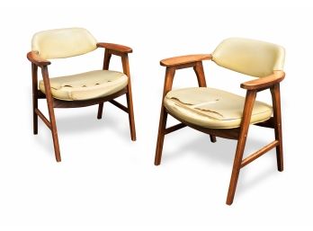 Pair Of Mid Century Side Chairs By Paoli