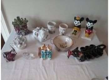 Fun Animal And Children Vintage Collectibles - TWELVE PIECES - Take A Look!