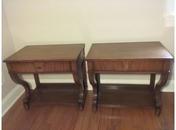 Pair Of EMPIRE STYLED End Or Side TABLES