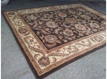 THICK WOOL MACHINE MADE CARPET -  8' X 11'  - Presents Nicely