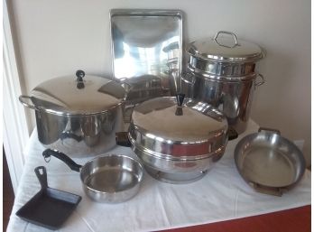 STAINLESS Mostly FARBERWARE COOKWARE - Huge Lot!