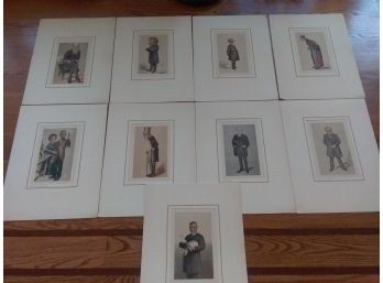 NINE Walter R. Bett  Biographies In Brief.  Matted Portraits Of NINE Renowned Men In History.....see The Photo