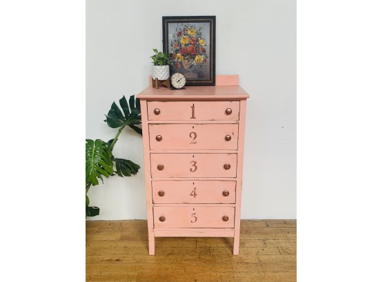 Passion Pink Dresser With Rose Gold Knobs