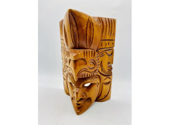 Indigenous Wood Mask Carving