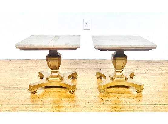 Pair Of Marble Topped Tables