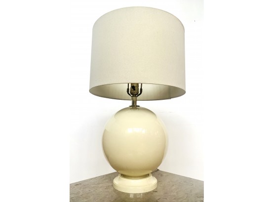 Modern Style Glass Globe Lamp - Off White