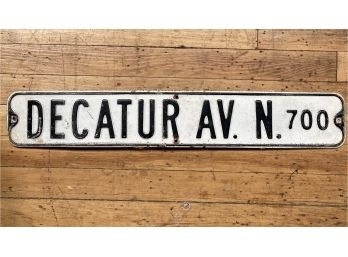 Decatur Ave Street Sign