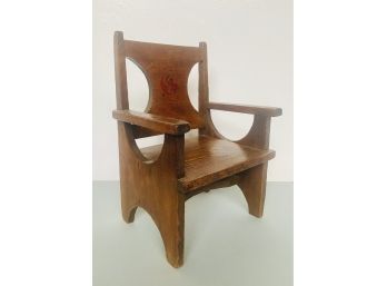 Kids Chair With Space Design Wooden