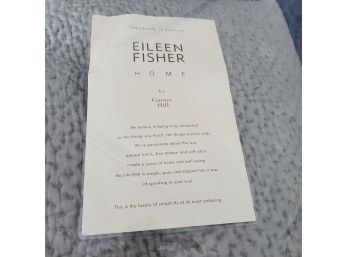 Eileen Fisher 'Oyster' Double/Queen Pebbled Silk Quilt - Last Used Pre-Covid