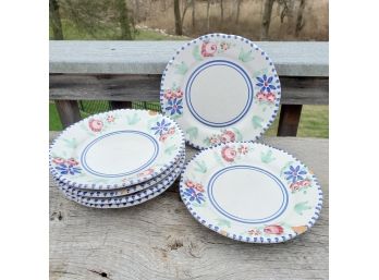 Vintage Vietri Solimene Plates, Made In Italy
