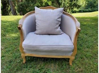 [AS-IS] Calypso Home Belgian Linen Chair (Retailed Over $2K)