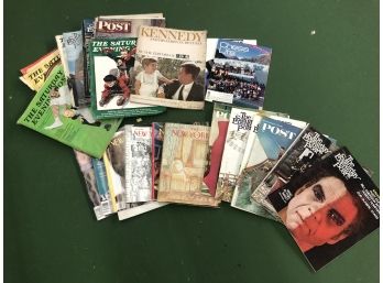 Lot Of Vintage 'THE SATURDAY EVENING POST & THE NEW YORKER'  1940s-1980s Good Condition Full Magazines