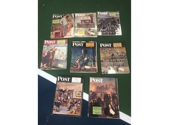 Lot Of 8 Vintage 'THE SATURDAY EVENING POST' November/December 1946 In Very Good Condition Full Magazines